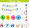 32-Piece Easter Party Decoration Set – Happy Easter Banner, Egg & Bunny Garland, Swirls, Paper Fans for Home, Office, Classroom